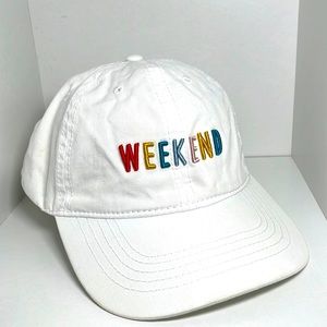 Weekend embroidered adjustable cap